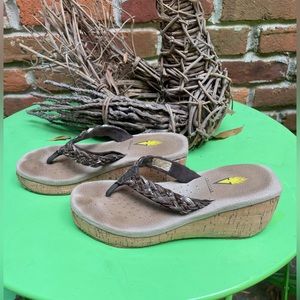 Volatile Platform Wedge Sandals